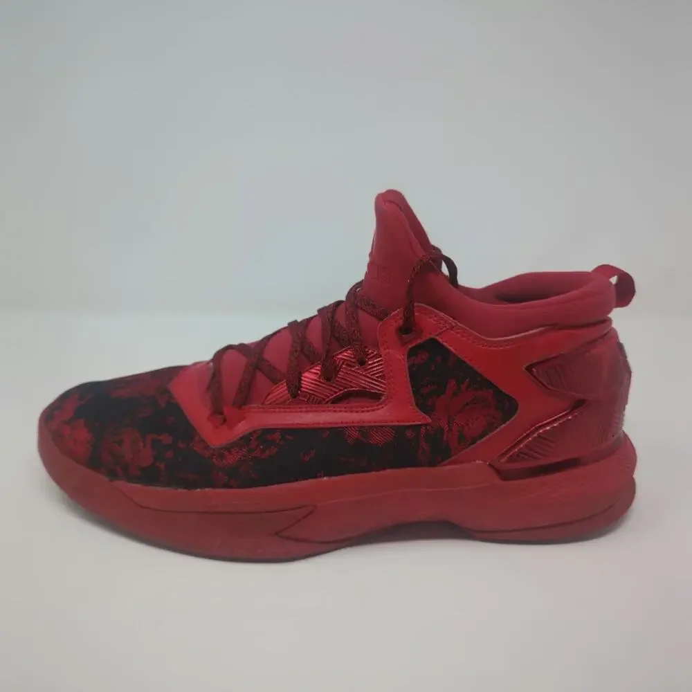 Adidas D Lillard 2 Mens Scarlet Black/Red Sneakers Size 13